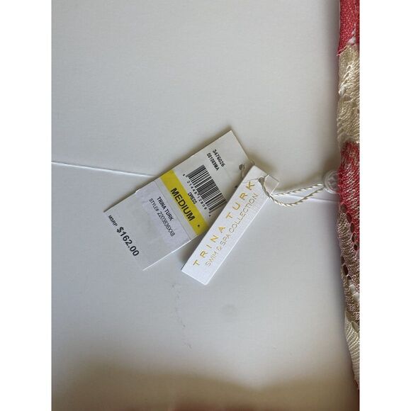 New Trina Turk Women's medium Cover Up Dress PALISADES COLUMN beach Boho Chevron - Picture 8 of 10